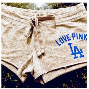 PINK Victoria's Secret Light Gray Lounge Shorts